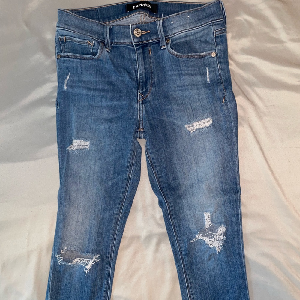 Express cropped capris-size 4
